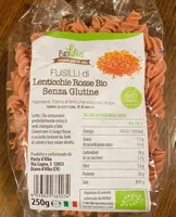 Fusilli di lenticchie rosse bio senza glutine