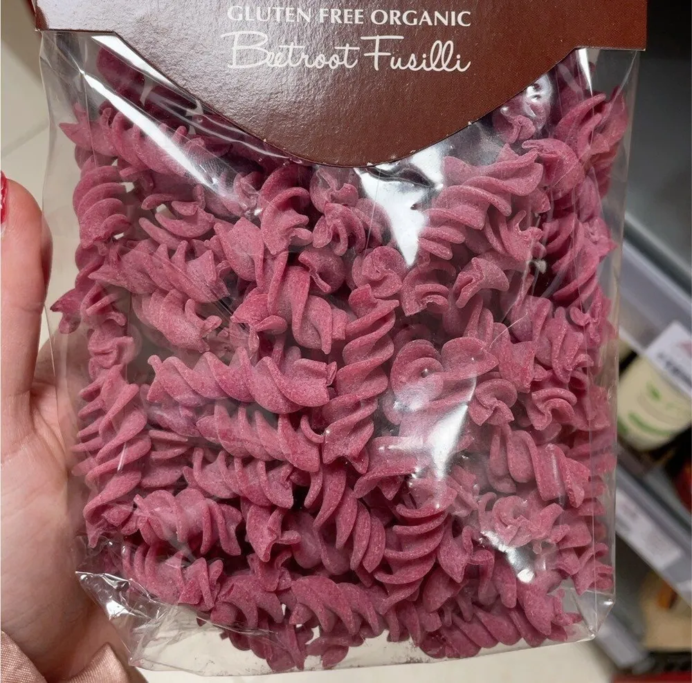 Beetroot fusilli