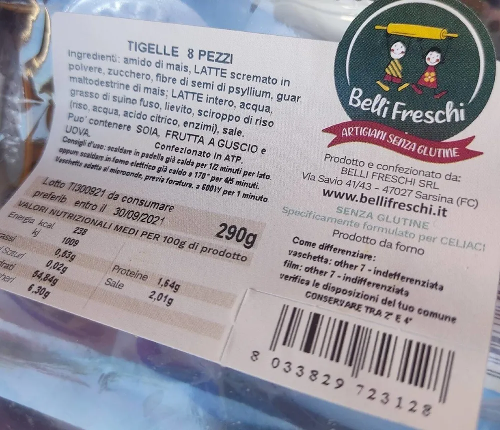 Tigelle 8 pezzi