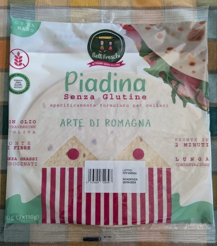 Piadina senza glutine