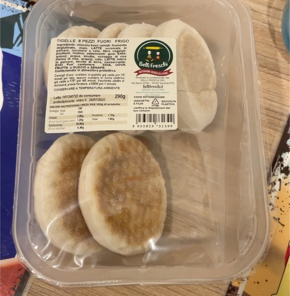 Tigelle 8 pezzi fuori frigo