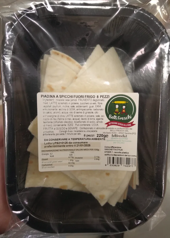 Piadina a spicchi