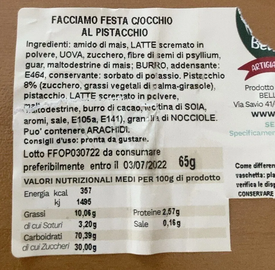 Occhio al Pistacchio