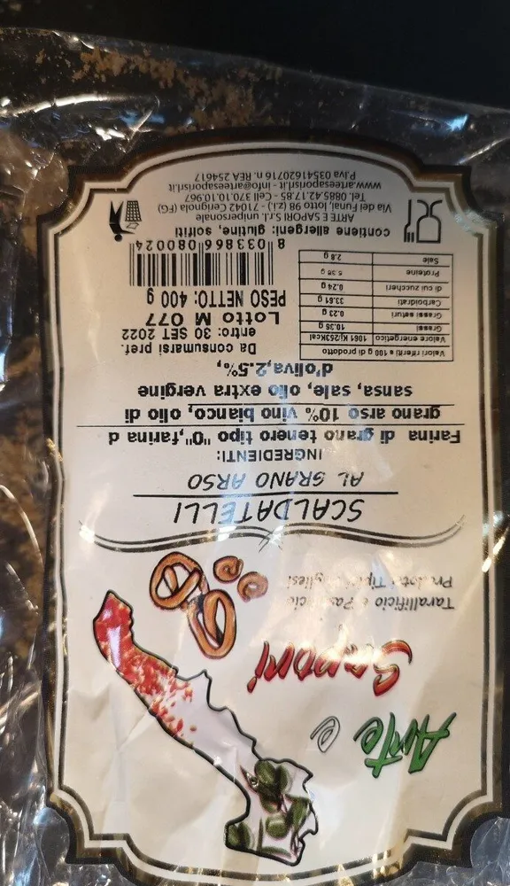 Scaldatelli al grano arso