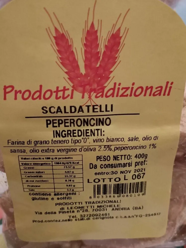 Scaldatelli all'olio