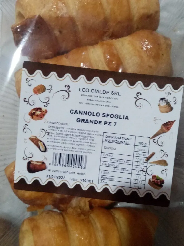 Cannolo sfoglia grande