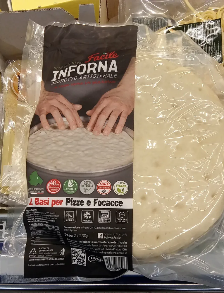 Base per pizza Inforna rotonda