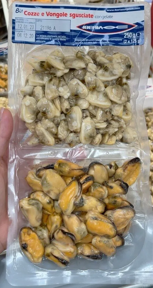 Cozze e Vongole sgusciate