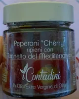 Peperoni cherry ripieni con tonnetto del Mediterraneo