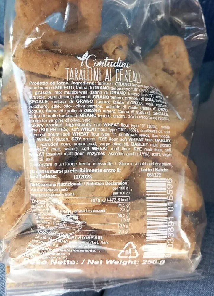Taralli ai cereali