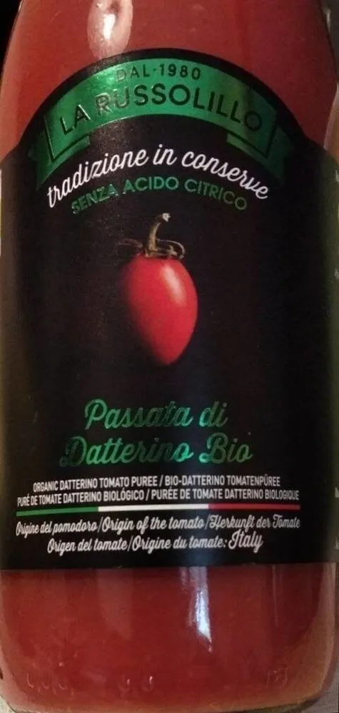 Passata di datterino bio