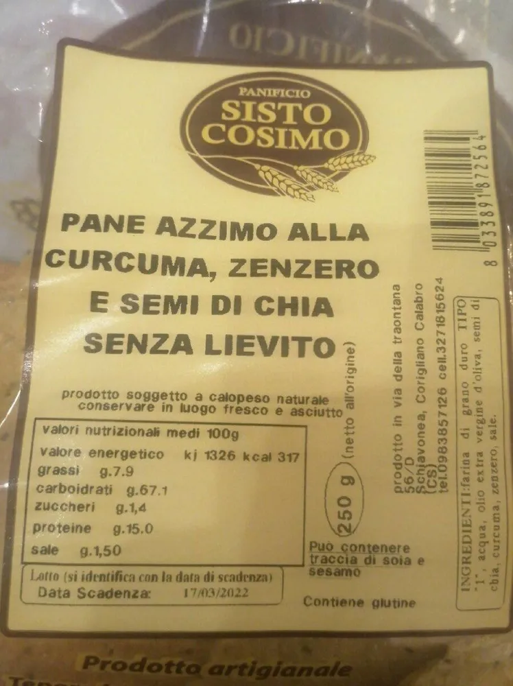 Pane azzimo