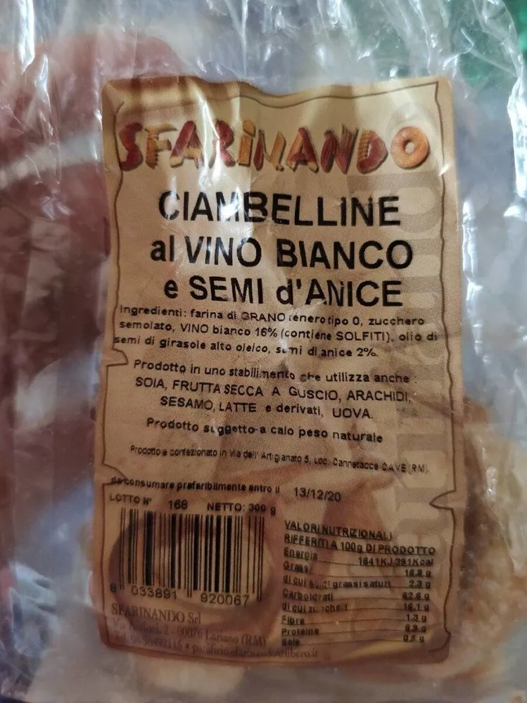 Ciambelline al vino bianco e semi d'anice