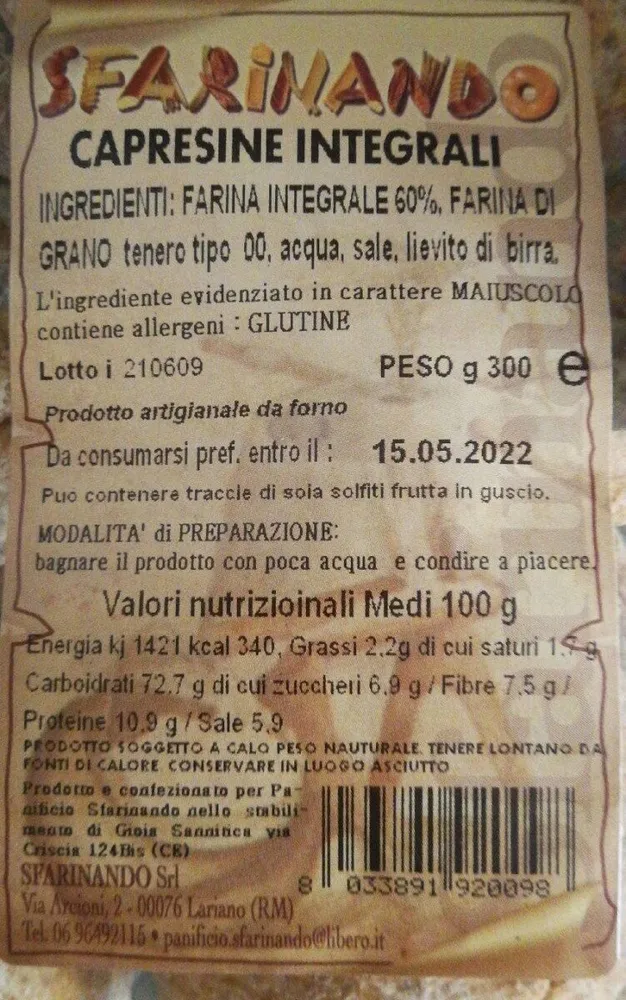 Capresine integrali