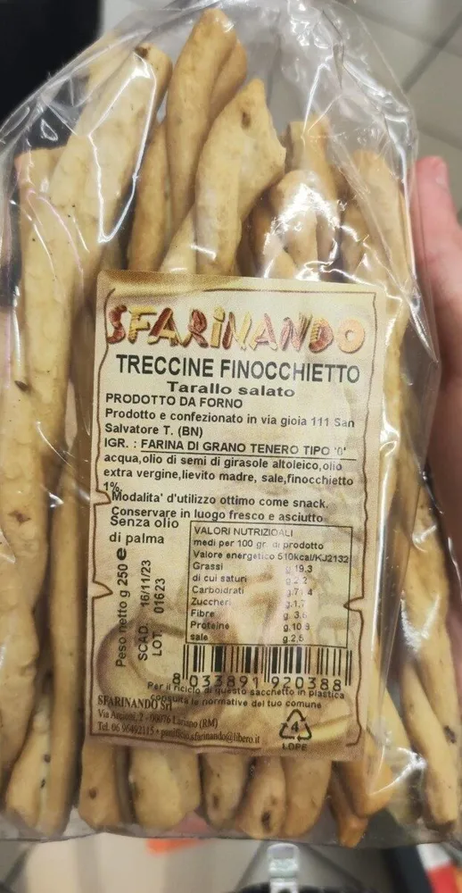 Treccine finocchietto