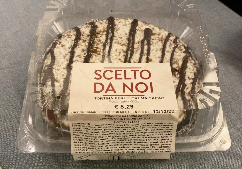 Tortina pere e crema cacao