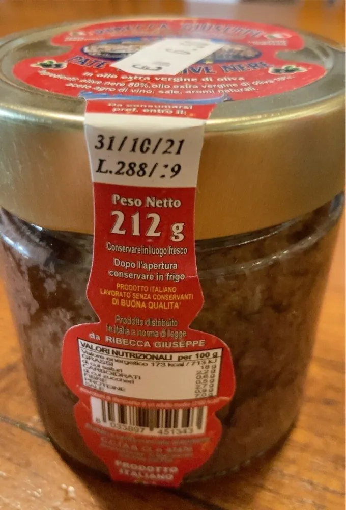 Patè di olive nere