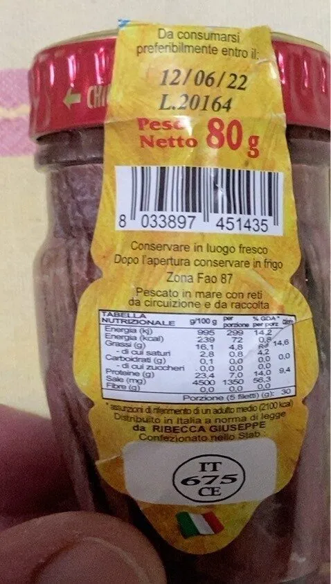 Filetti di acciughe