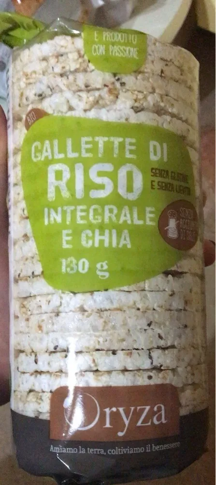 Gallette di riso integrale e chia
