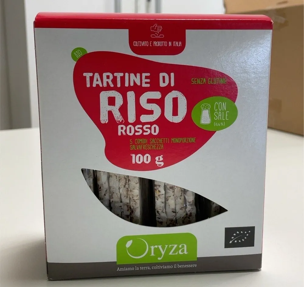 Tartine di riso rosso bio