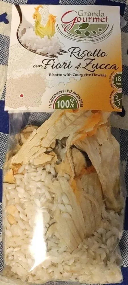 Risotto con fiori di zucca