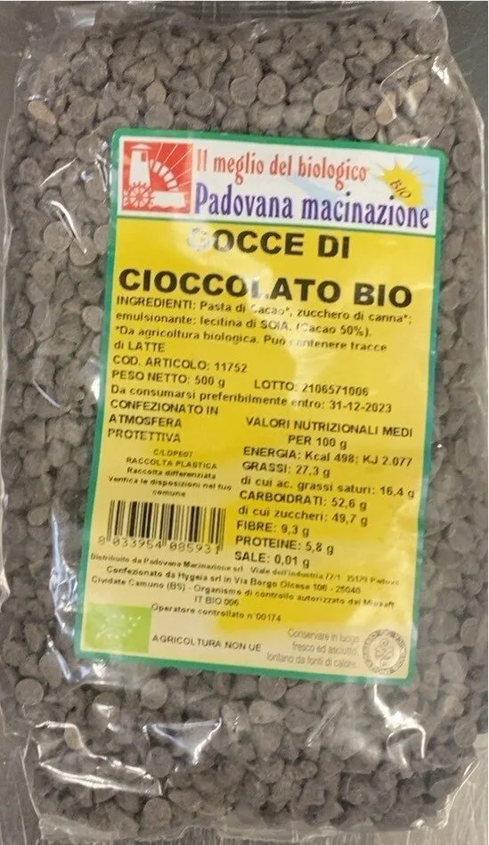 Gocce di cioccolato bio