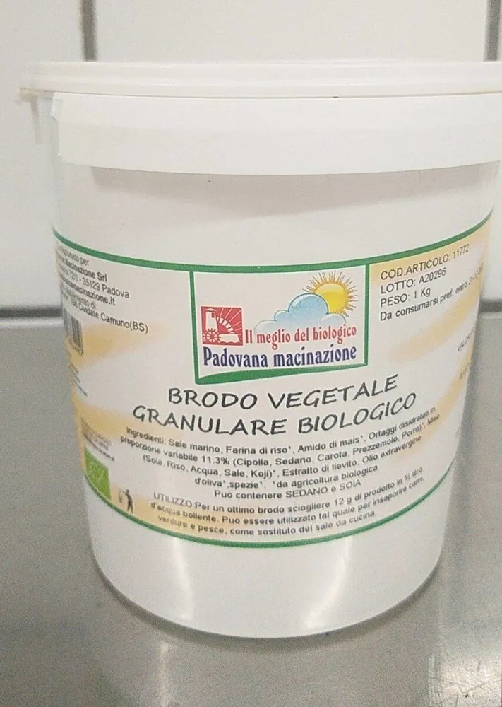 Brodo vegetale granulare biologico