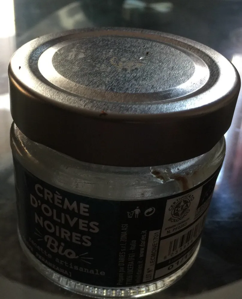 Creme d'olives noires bio