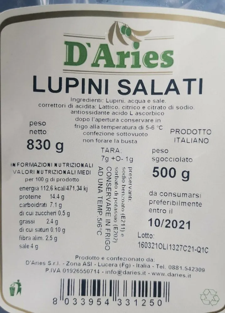 Lupini salati