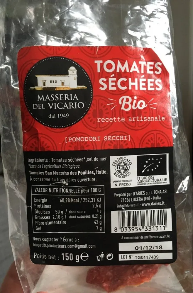 Tomates Sechées
