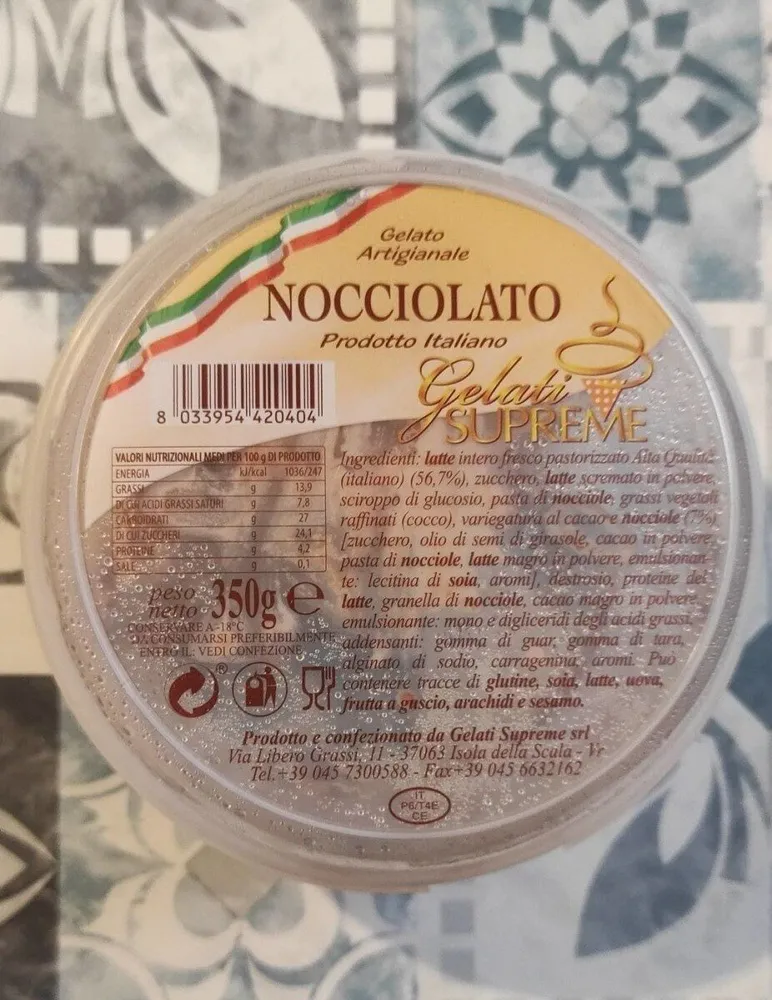 Gelato Artigianale Nocciolato