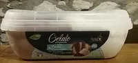 Gelato artigianale gusto panna e cioccolato