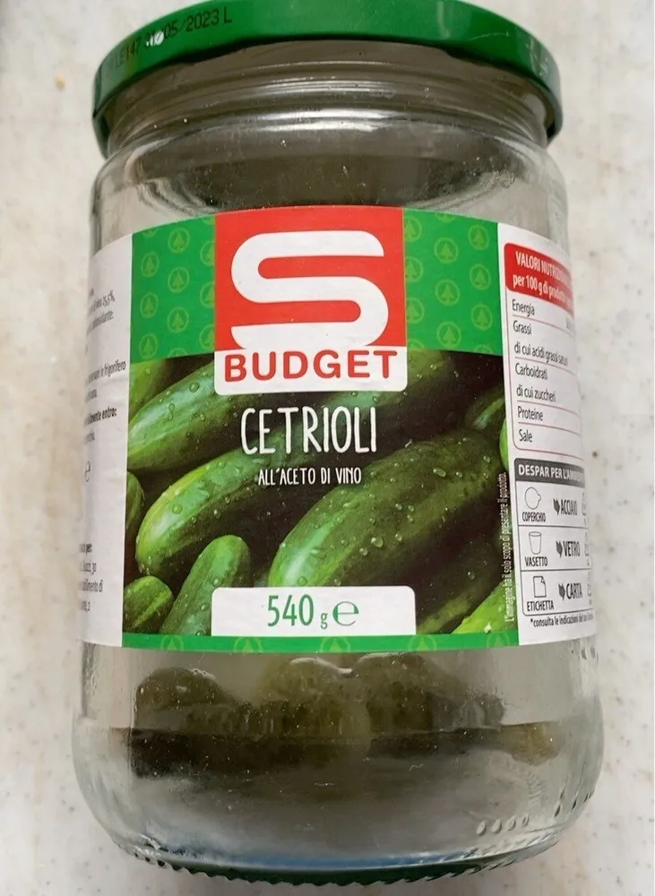 Cetrioli al aceto di vino