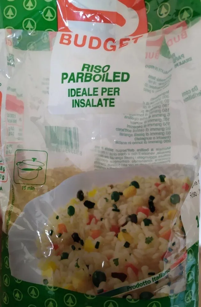 Riso parboiled budget
