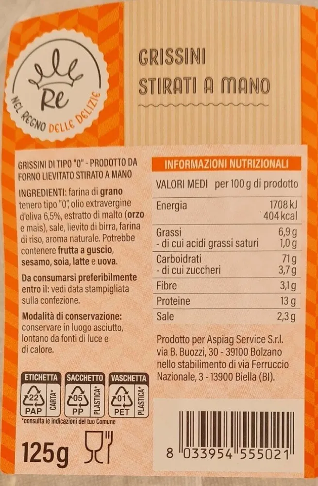 Grissini Stirati a Mano