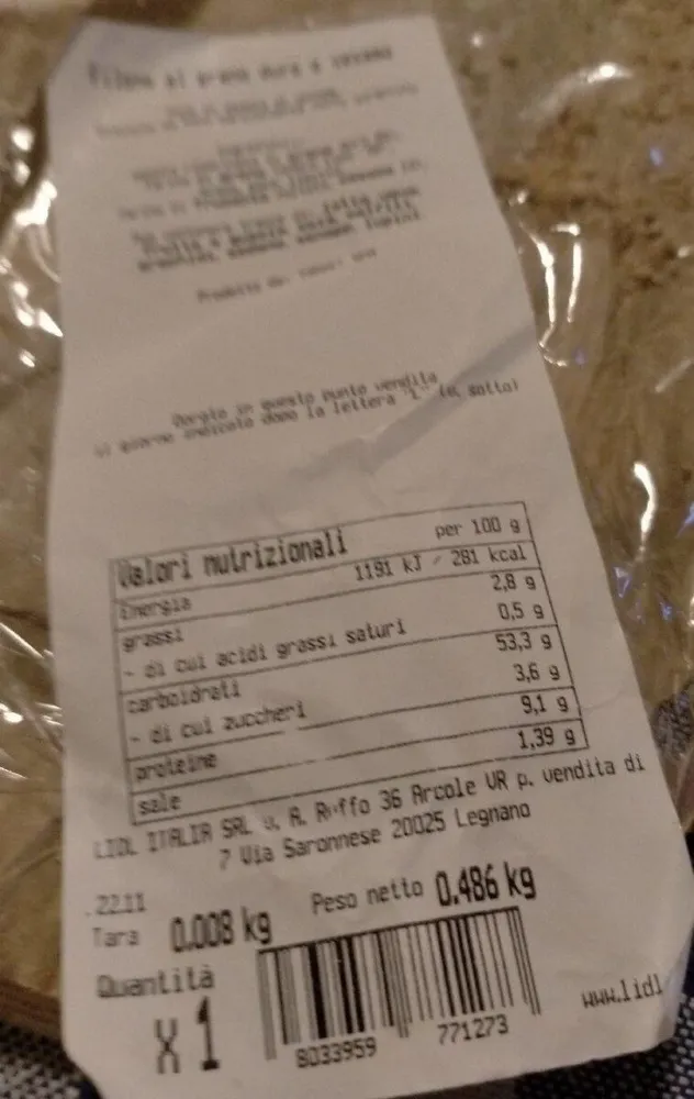 Filone al grano duro e sesamo