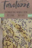 Tavolozze curcuma carota e lino