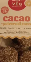 Dolcetto cacao e polvere di cocco