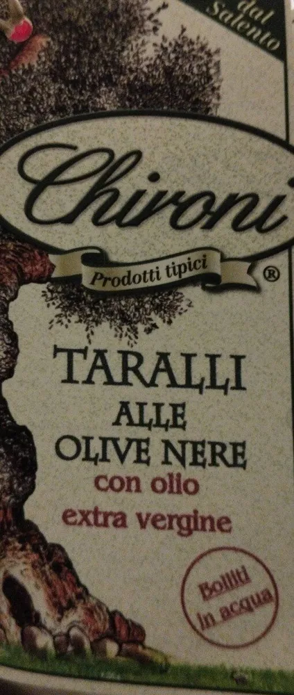 Taralli alle olive nere