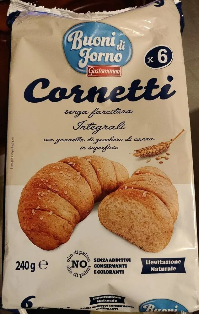 Cornetti senza farcitura Integrali