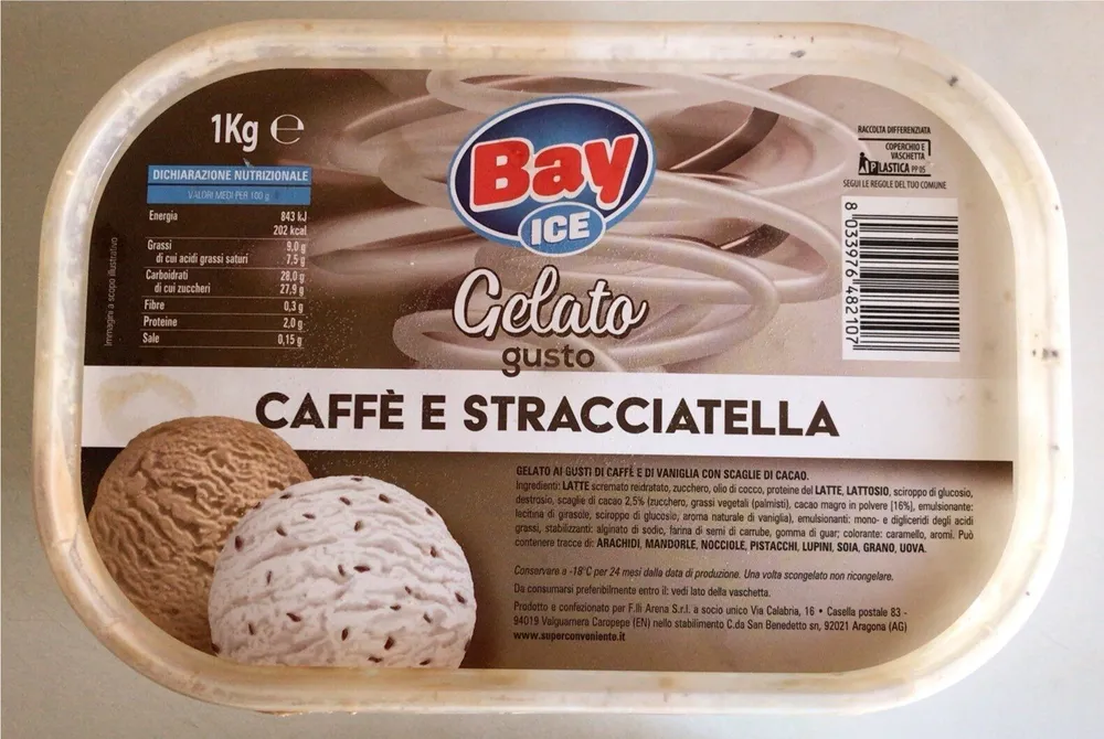 Gelato caffè e stracciatella
