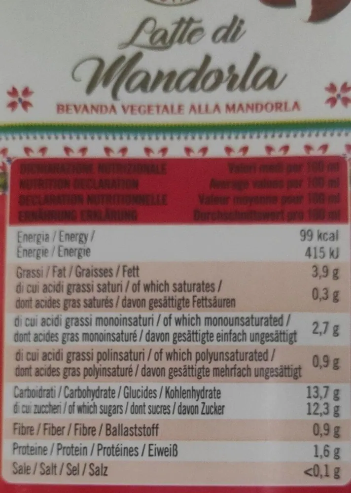 Latte di mandorla