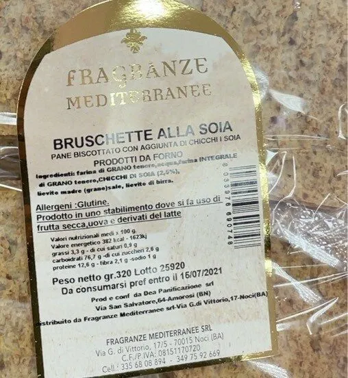 Bruschette alla soia