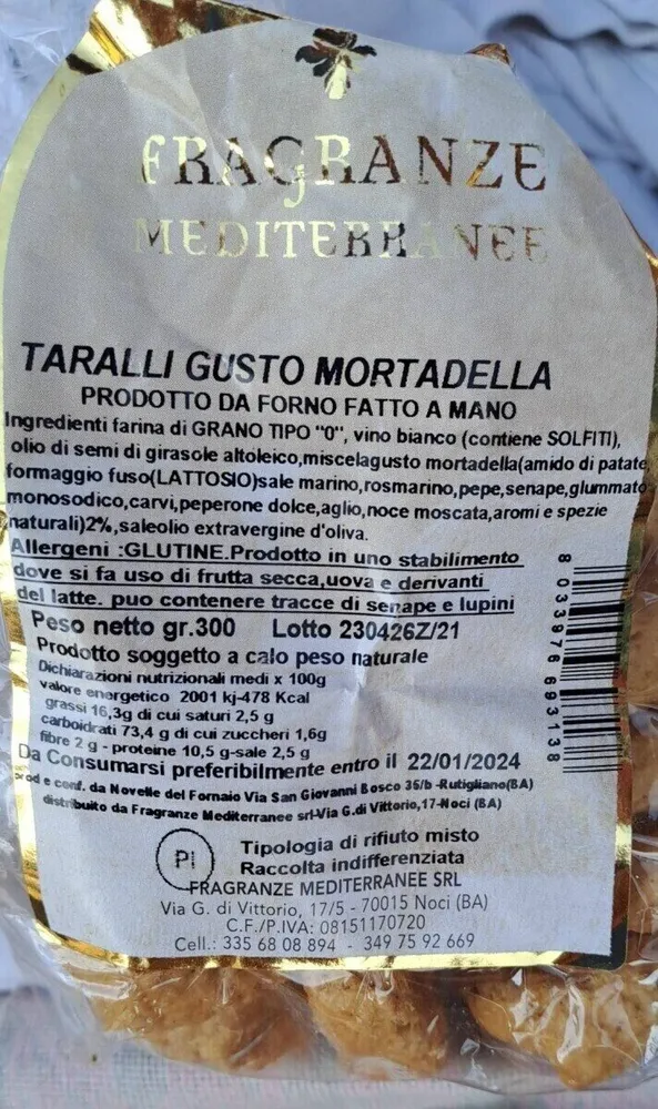 Taralli alla Mortadella