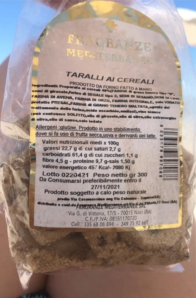 Taralli cereali