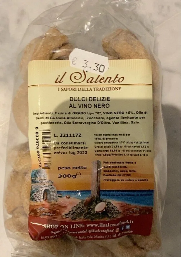Dolci Delizie al vino nero