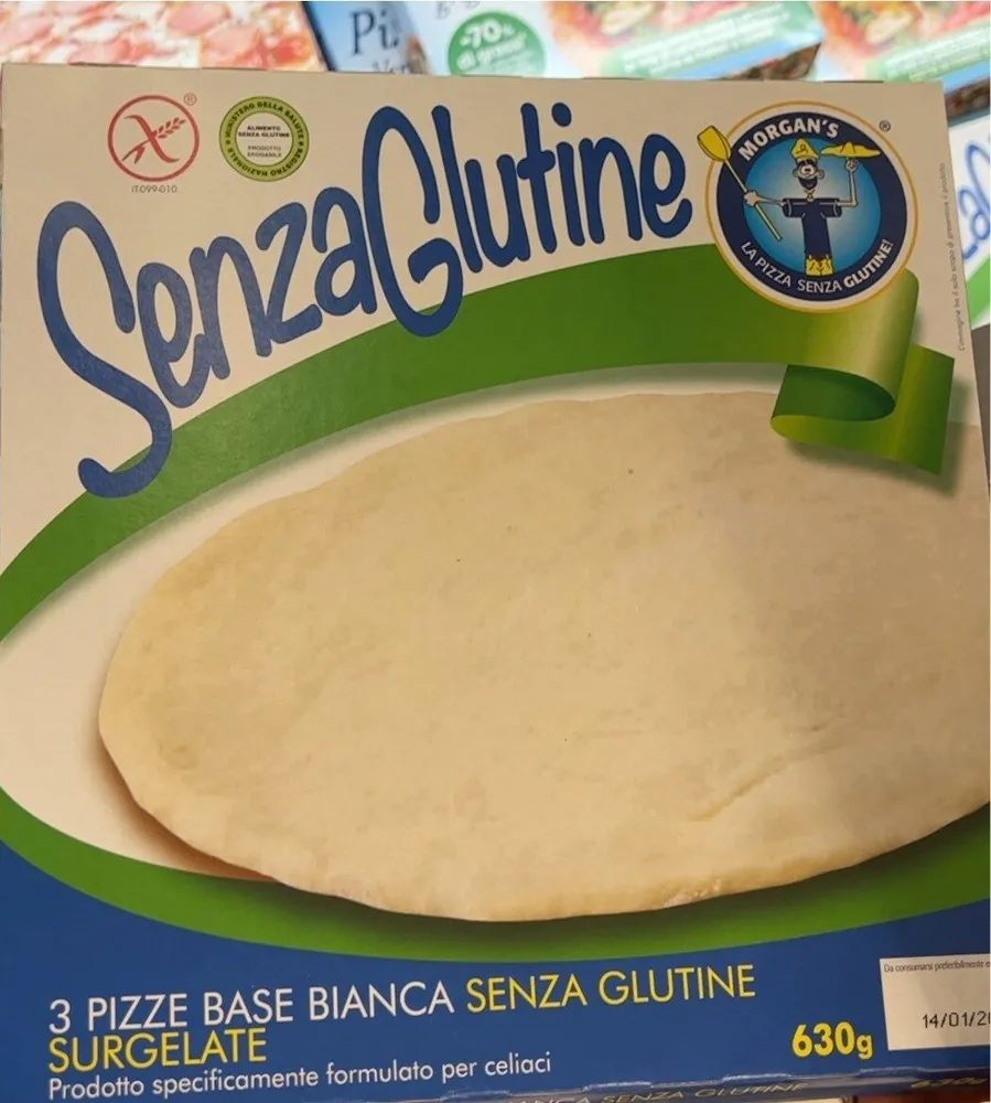 Base pizza bianca senza glutine