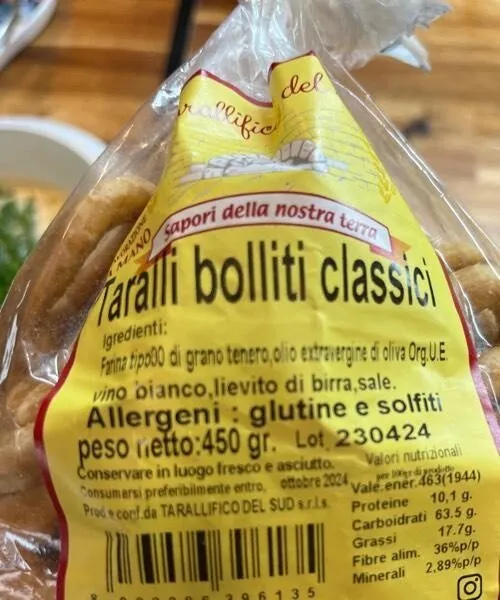 Tarrali bolliti classici