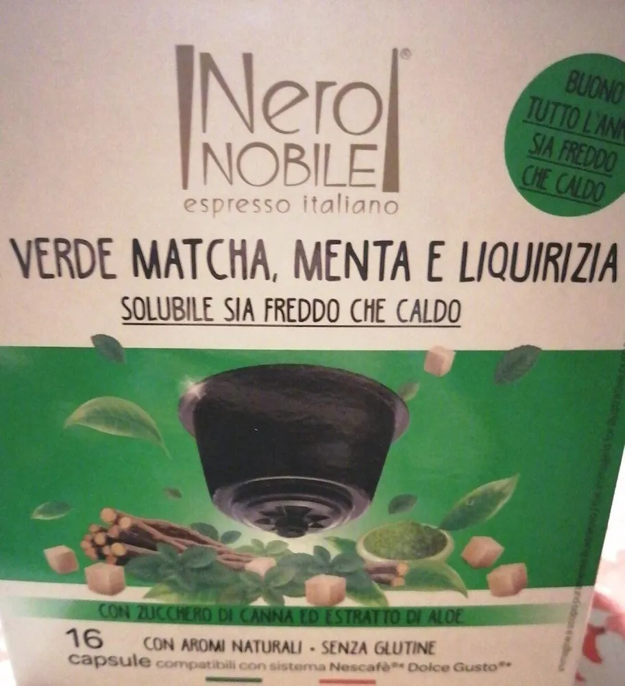 Capsule Tè Verde Matcha, Menta e Liquirizia