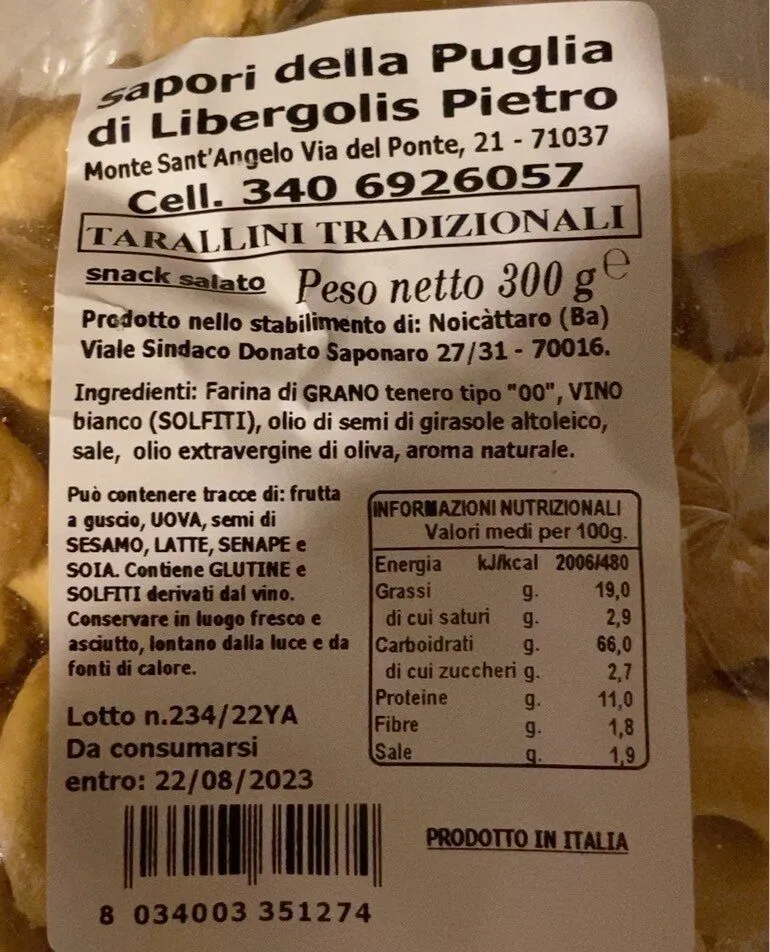 Tarallini tradizionali